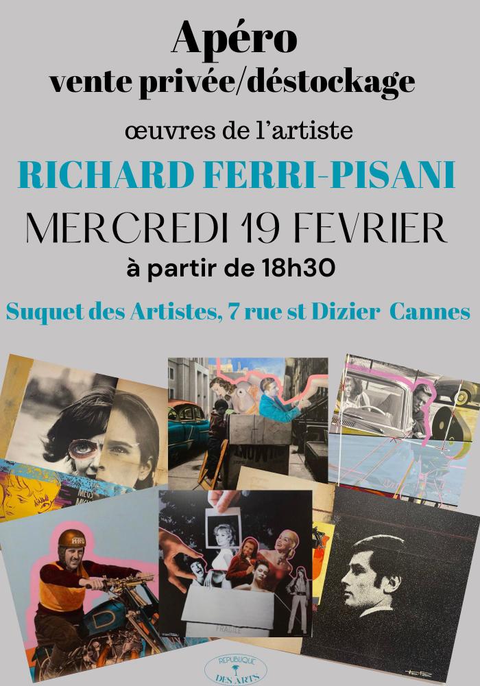 Apéro et ventée privée des œuvres de Richard Ferri-Pisani le mercredi 19 février 2025